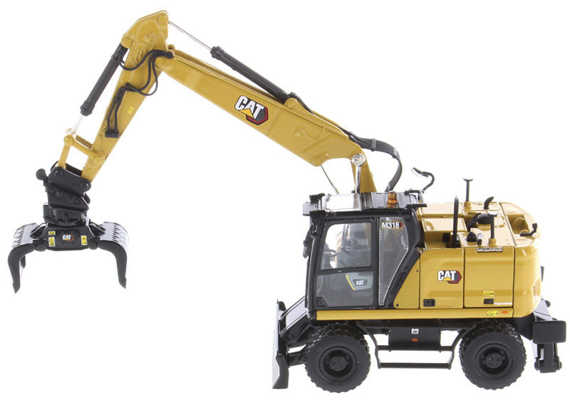 Pelleteuse Caterpillar M 318 C – NZG 1:50 – Modèle Blanc Avec OVP – Collection