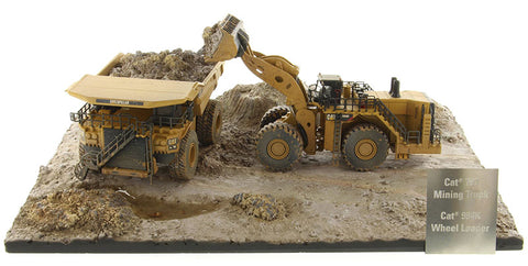 Weathered Caterpillar 994K Wheel Loader and CAT 797 Mining Truck (85762)