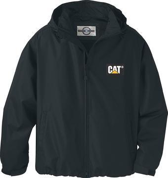 Black sports coat with CAT logo on left breast
